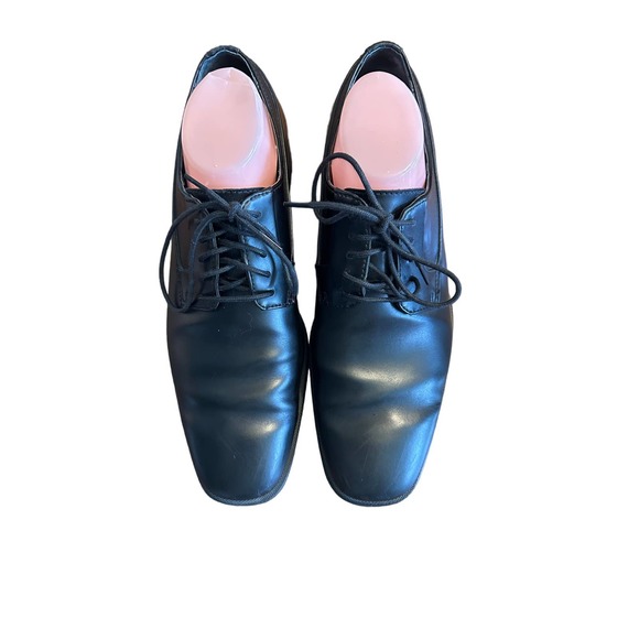Calvin Klein Mens Edison Black Oxford Dress Shoe Size 10 M - Picture 2 of 15